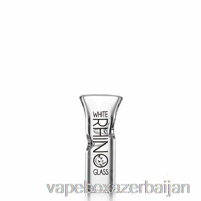 E-Juice Vape White Rhino Glass Tips Flat Glass Tip [XL]